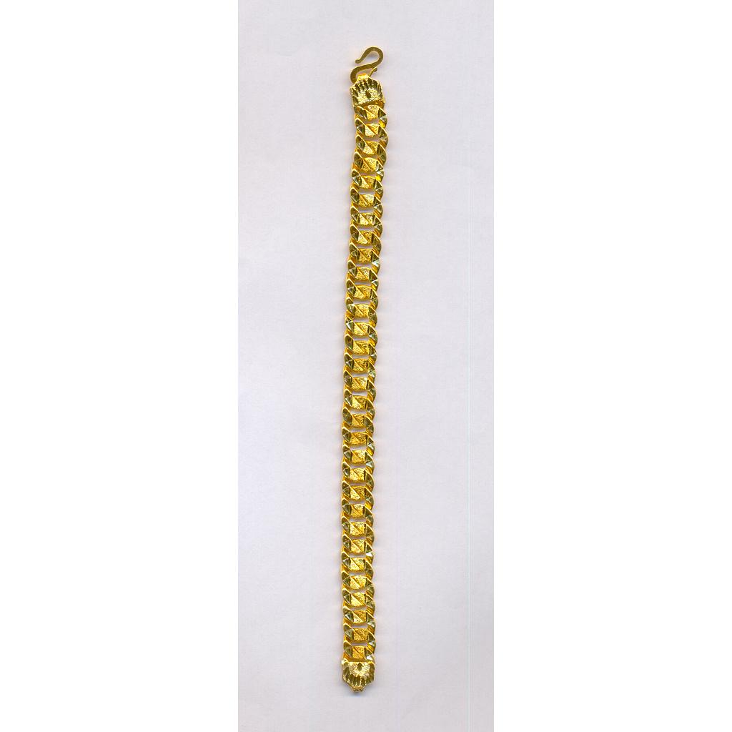 GOLD BRACELET GENTS PLAIN FANCY