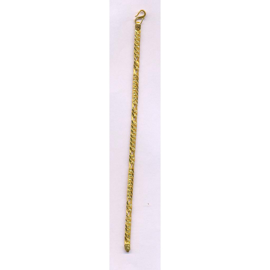 GOLD BRACELET GENTS PLAIN FANCY