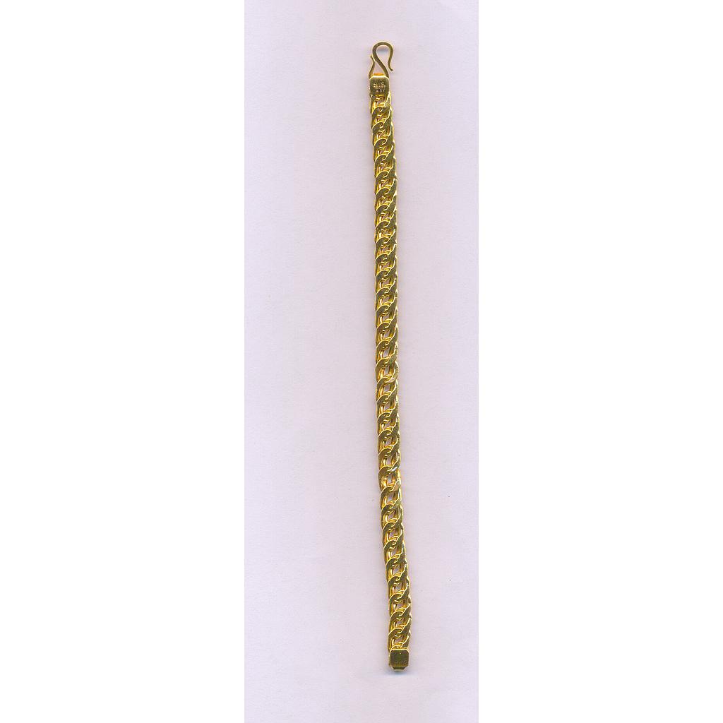 GOLD BRACELET GENTS PLAIN FANCY