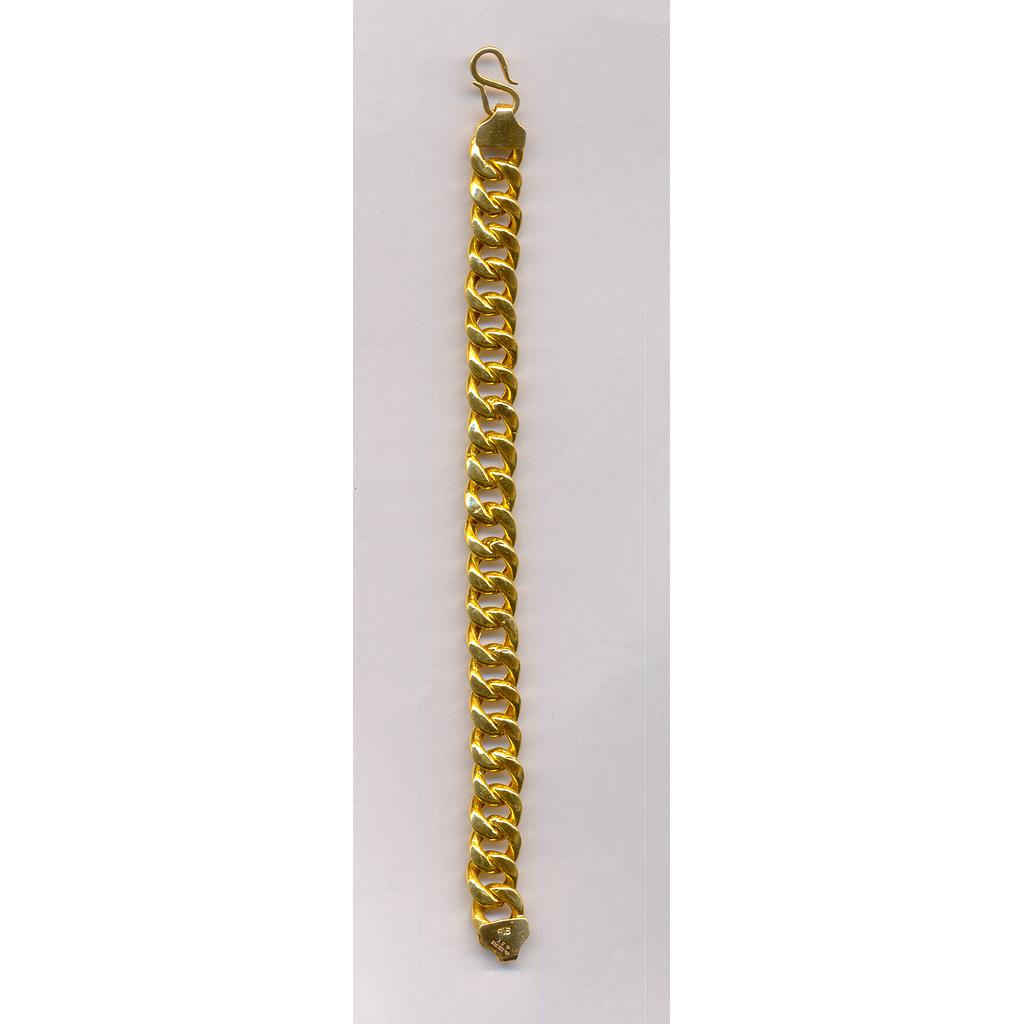 GOLD BRACELET GENTS PLAIN FANCY