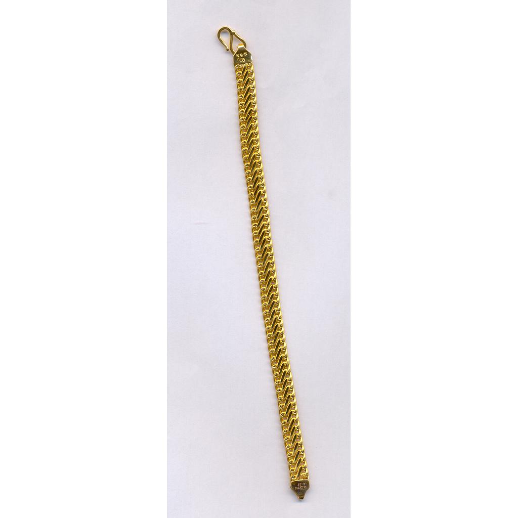 GOLD BRACELET GENTS PLAIN FANCY