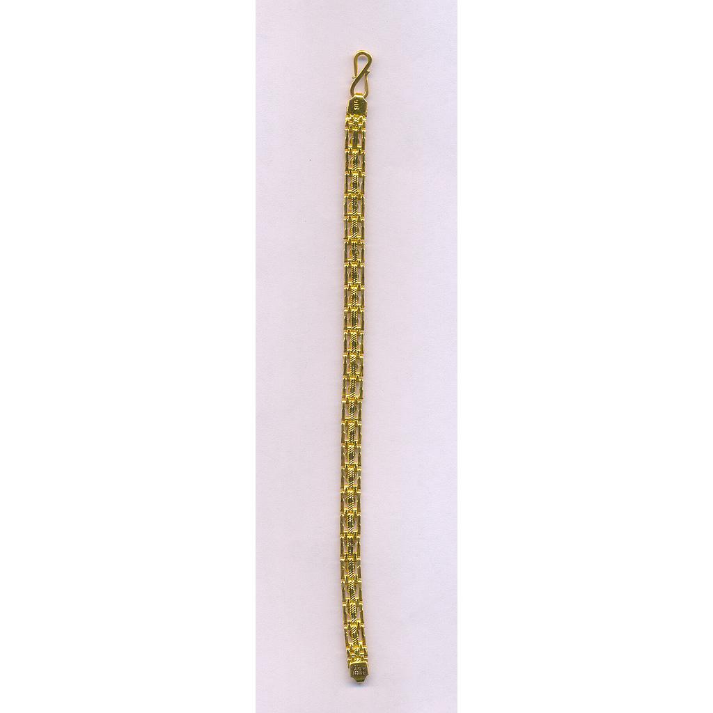 GOLD BRACELET GENTS PLAIN FANCY