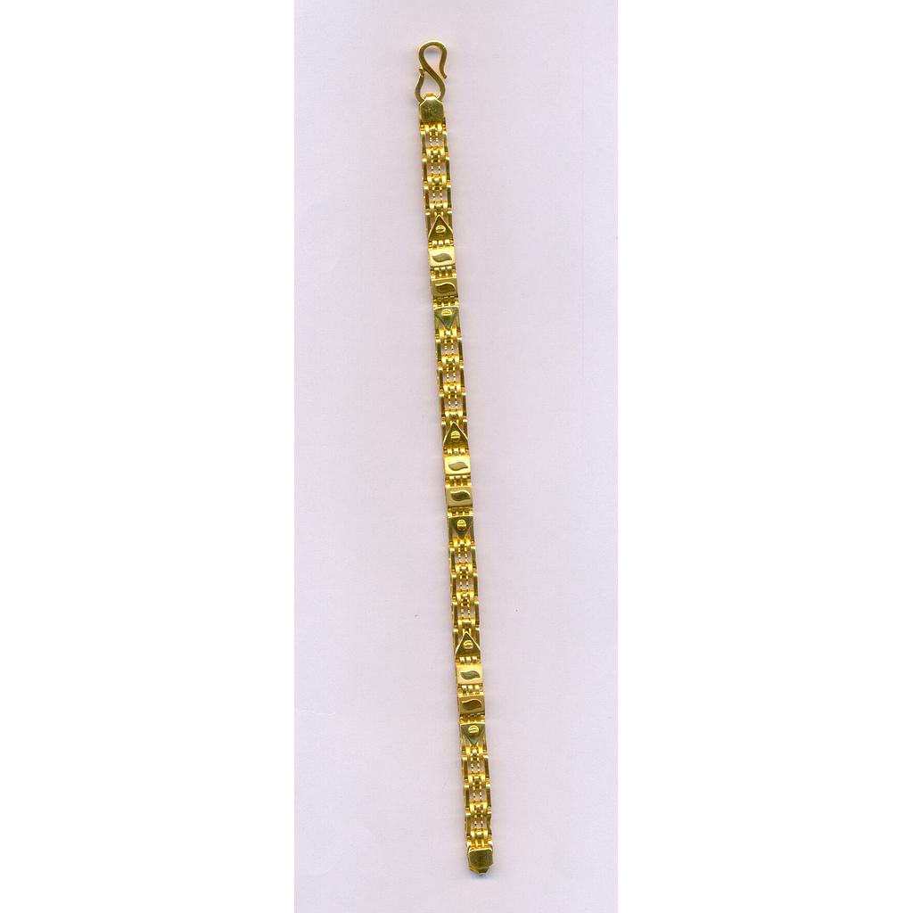 GOLD BRACELET GENTS PLAIN FANCY