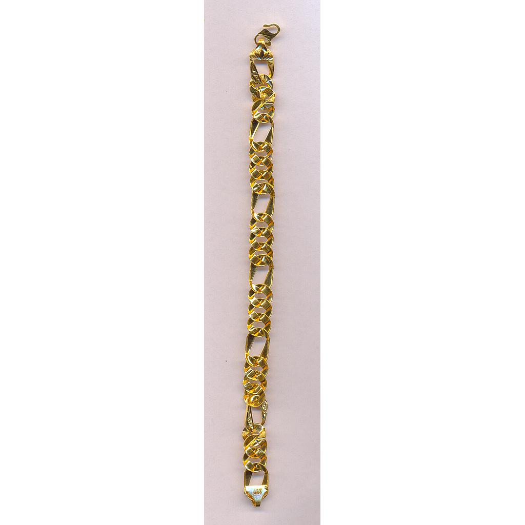 GOLD BRACELET GENTS PLAIN FANCY