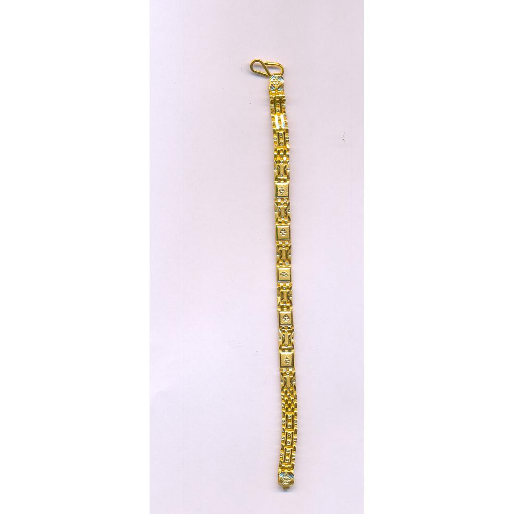GOLD BRACELET GENTS PLAIN FANCY