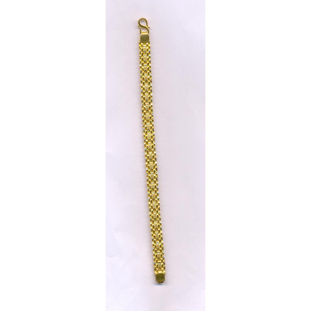 GOLD BRACELET GENTS PLAIN FANCY
