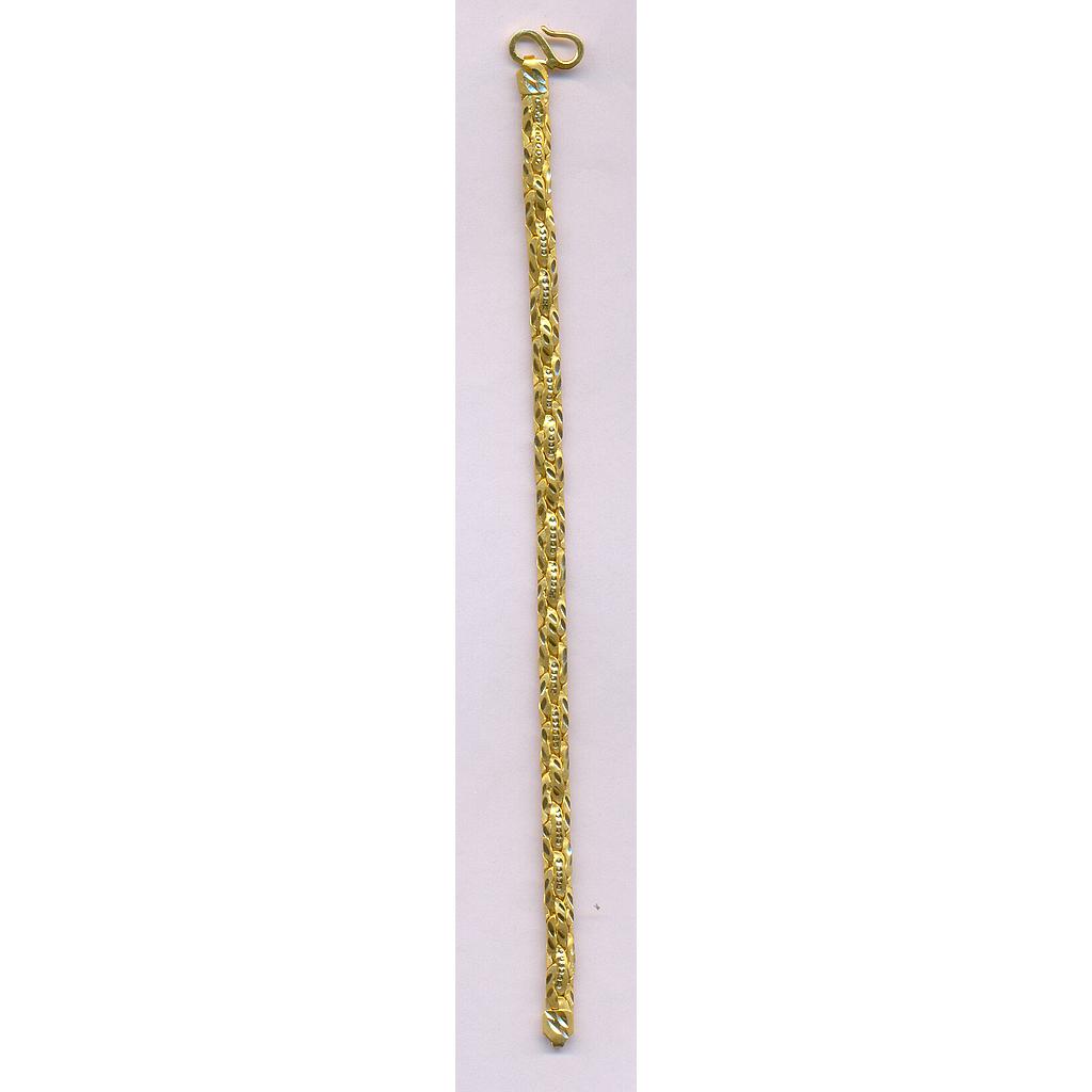 GOLD BRACELET GENTS PLAIN FANCY