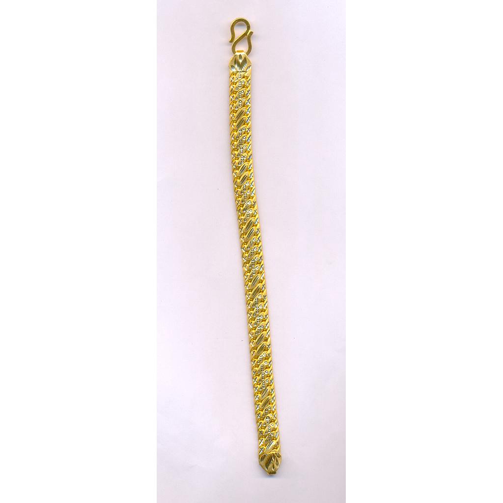 GOLD BRACELET GENTS PLAIN FANCY