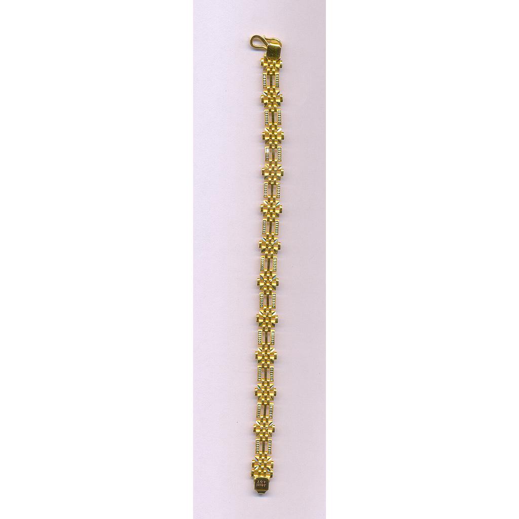 GOLD BRACELET GENTS PLAIN FANCY