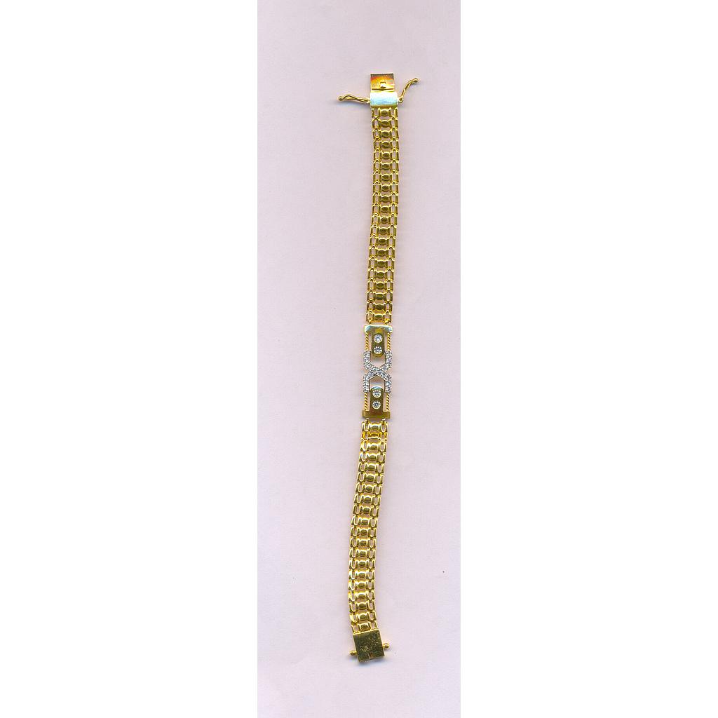 GOLD BRACELET GENTS PLAIN FANCY