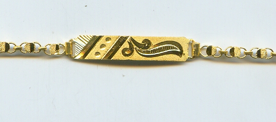 GOLD BRACELET GENTS PLAIN GENERAL