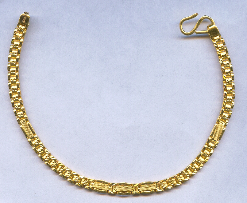 GOLD BRACELET GENTS PLAIN GENERAL