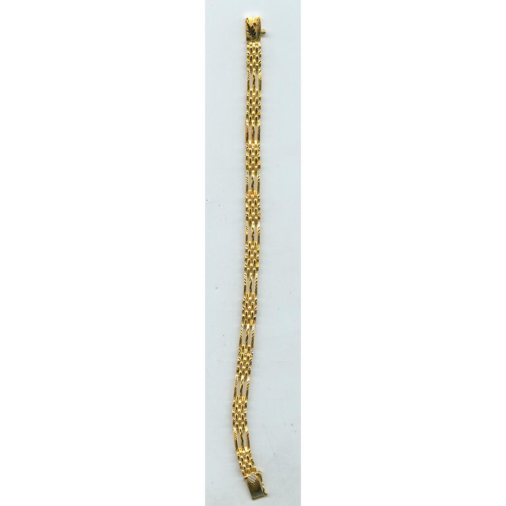GOLD BRACELET GENTS PLAIN GENERAL