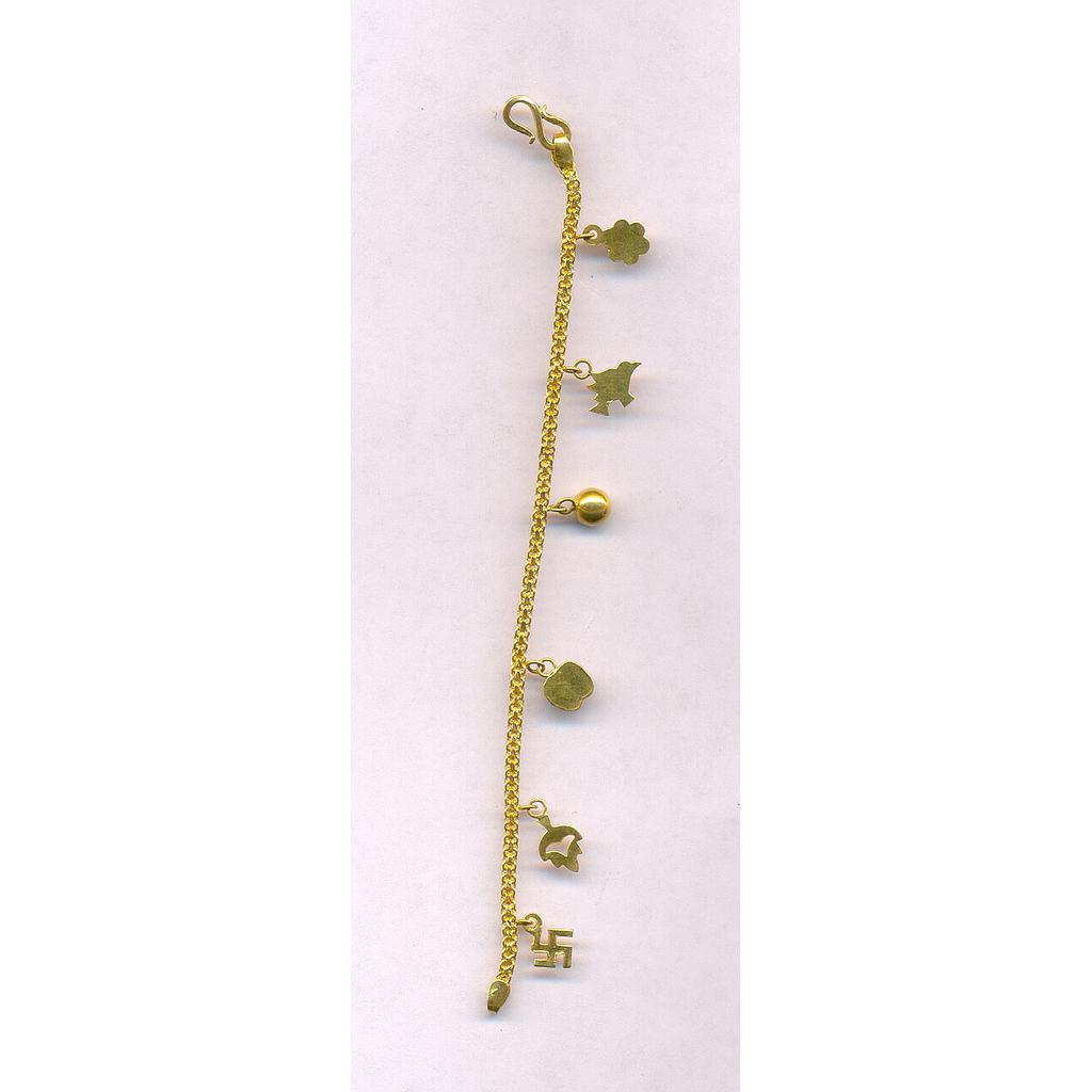 GOLD BRACELET LADIES PLAIN FANCY