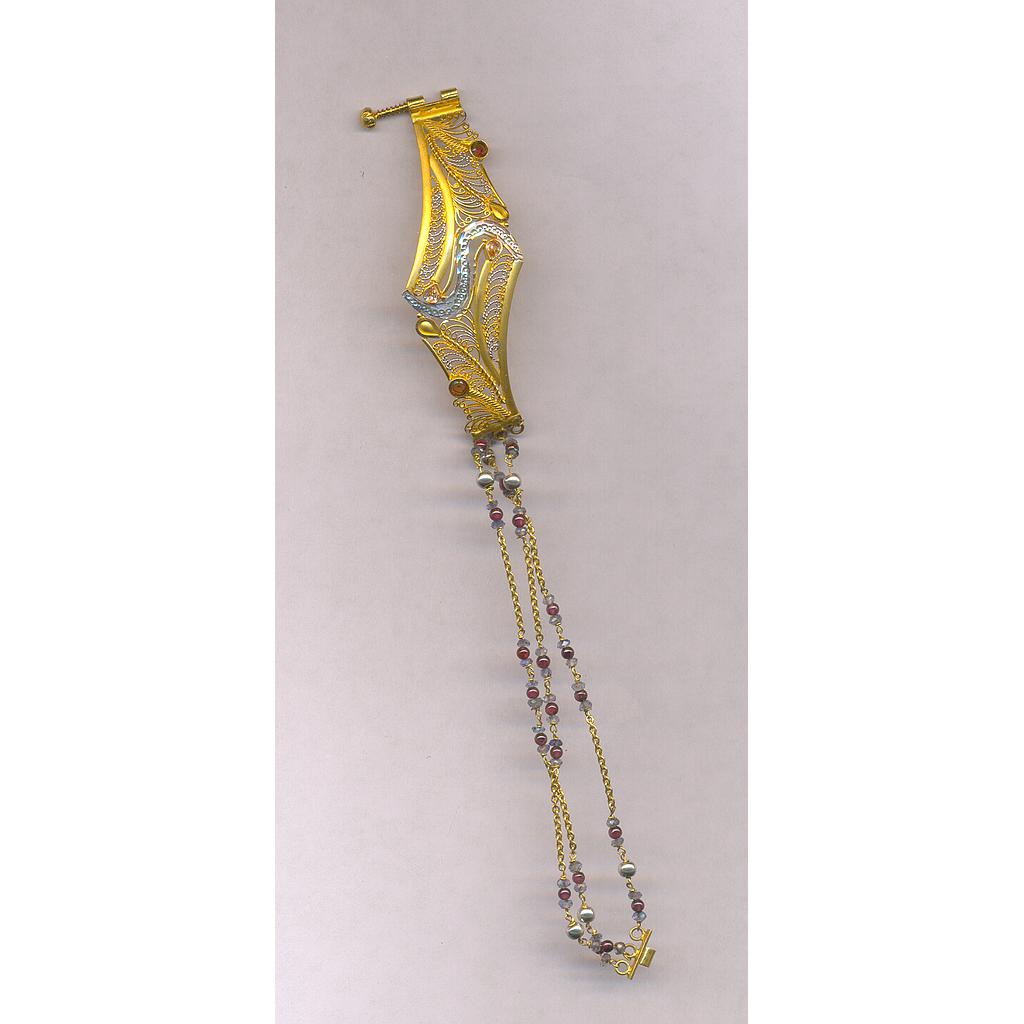 GOLD BRACELET LADIES PLAIN FANCY