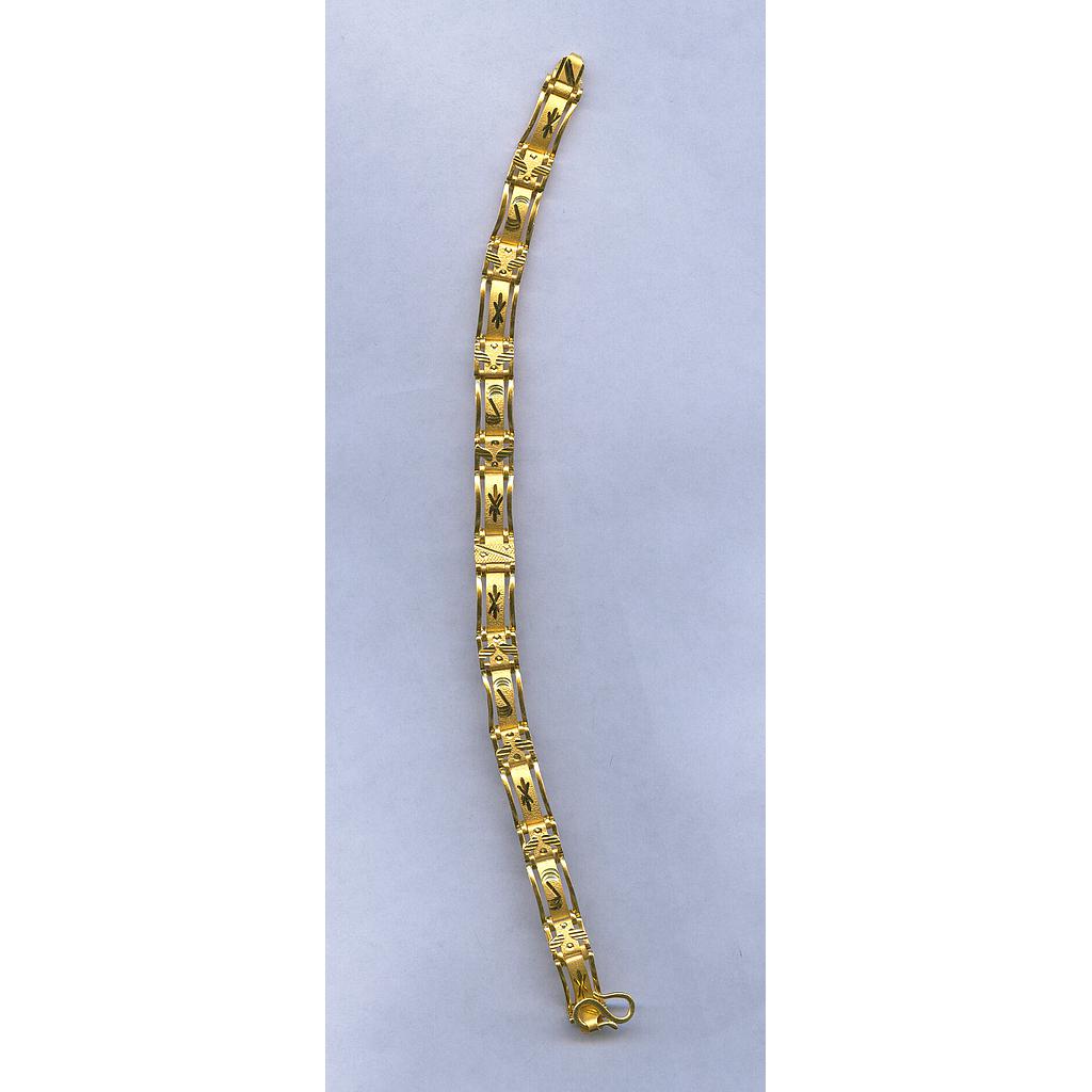 GOLD BRACELET LADIES PLAIN FANCY