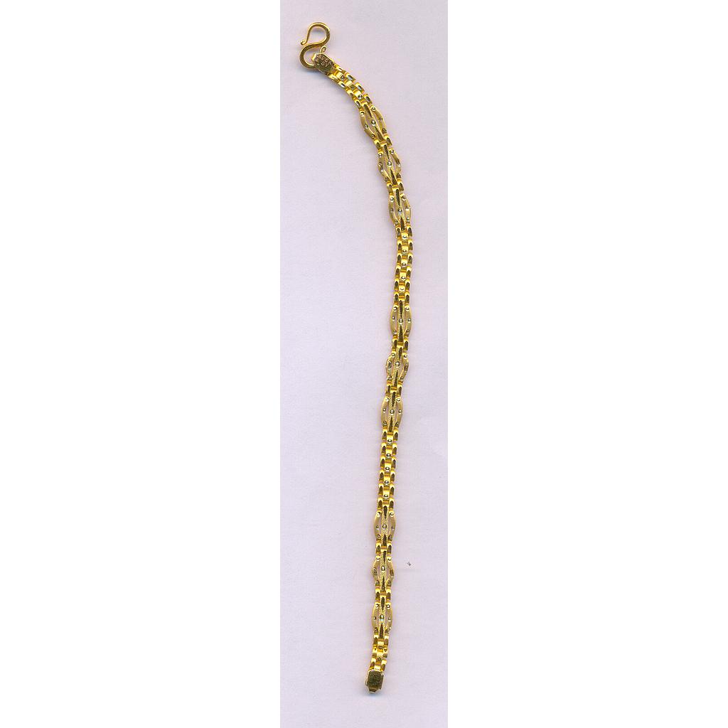 GOLD BRACELET LADIES PLAIN FANCY