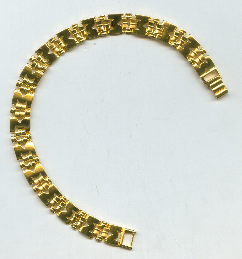 GOLD BRACELET LADIES PLAIN FANCY
