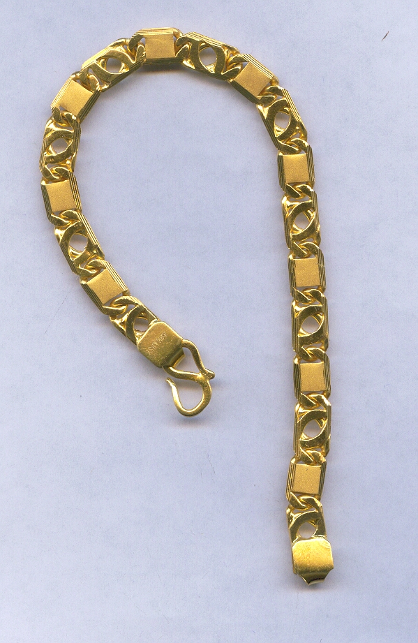 GOLD BRACELET LADIES PLAIN FANCY