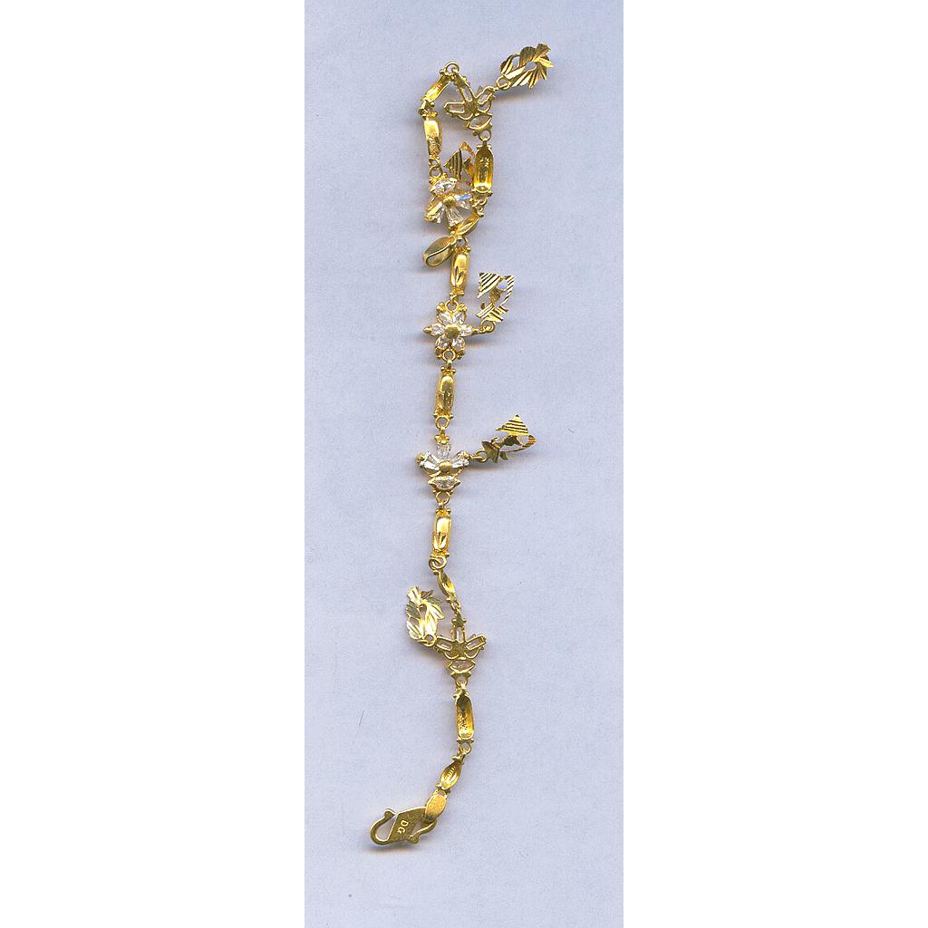 GOLD BRACELET LADIES PLAIN FANCY