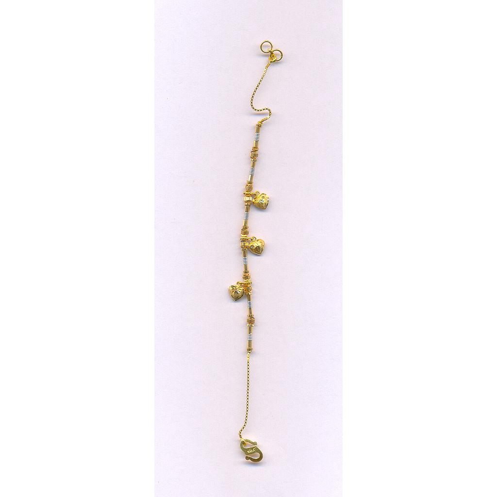 GOLD BRACELET LADIES PLAIN FANCY