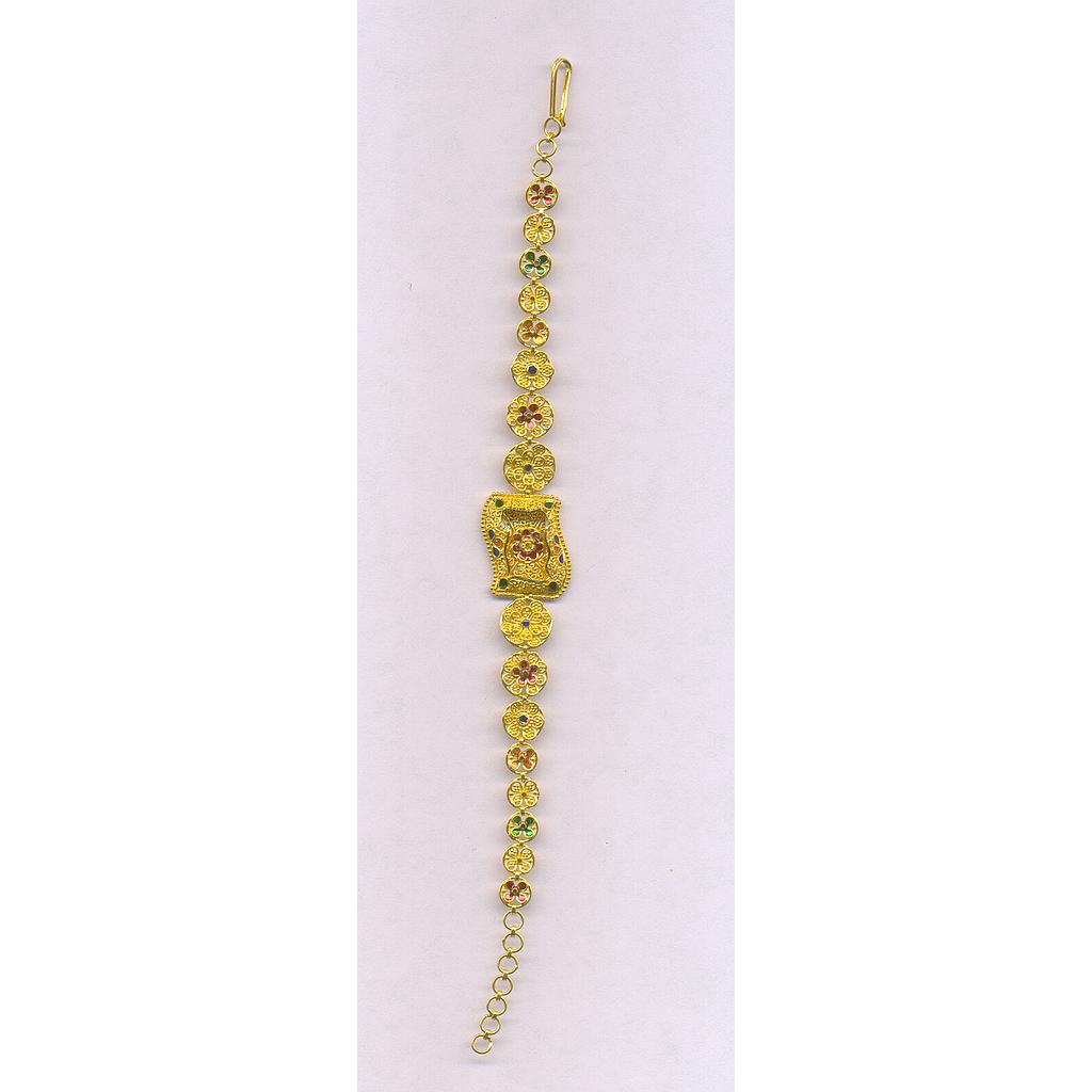 GOLD BRACELET LADIES PLAIN FANCY