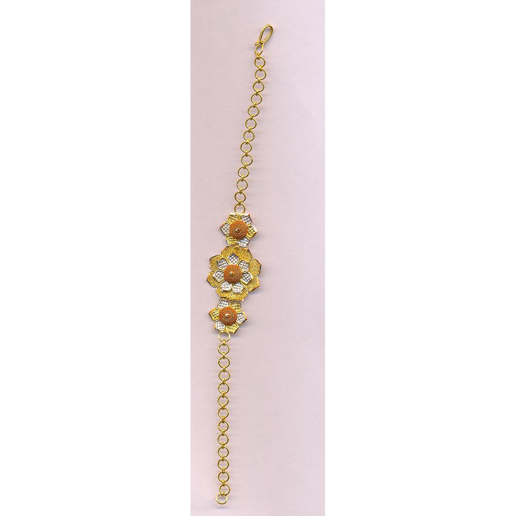 GOLD BRACELET LADIES PLAIN FANCY