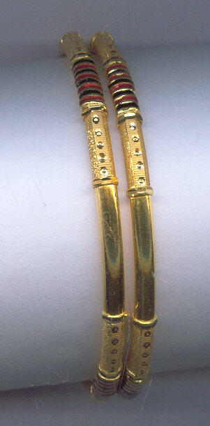 Gold and bronze bangles store
