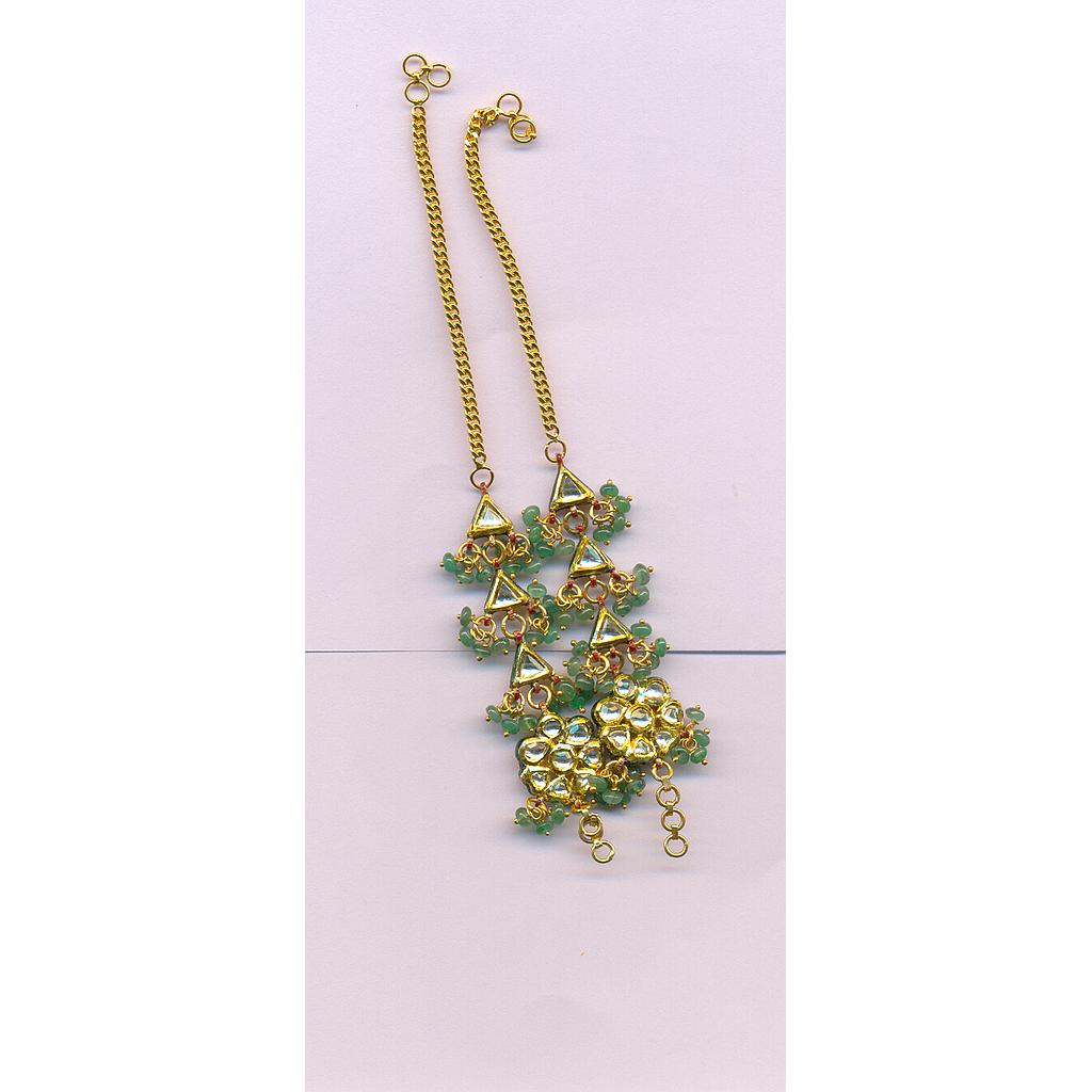 GOLD EARCHAIN KUNDAN