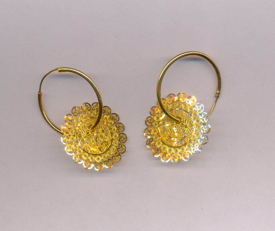 GOLD EARRING PLAIN EXCLUSIVE