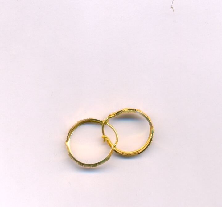 GOLD EARRING PLAIN EXCLUSIVE