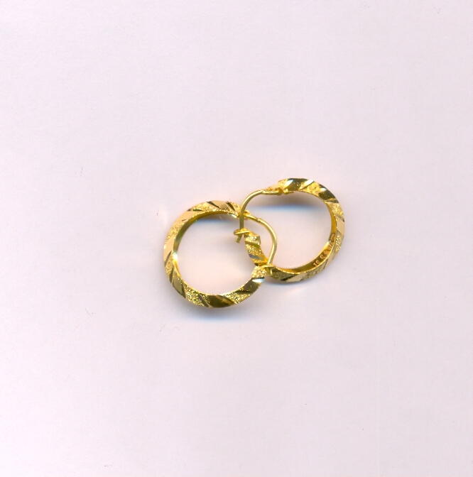 GOLD EARRING PLAIN EXCLUSIVE