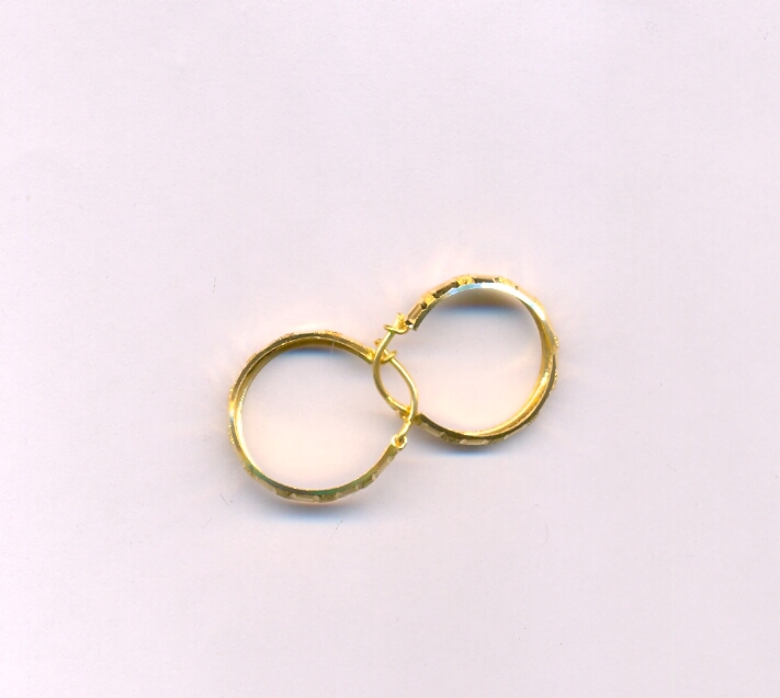 GOLD EARRING PLAIN EXCLUSIVE