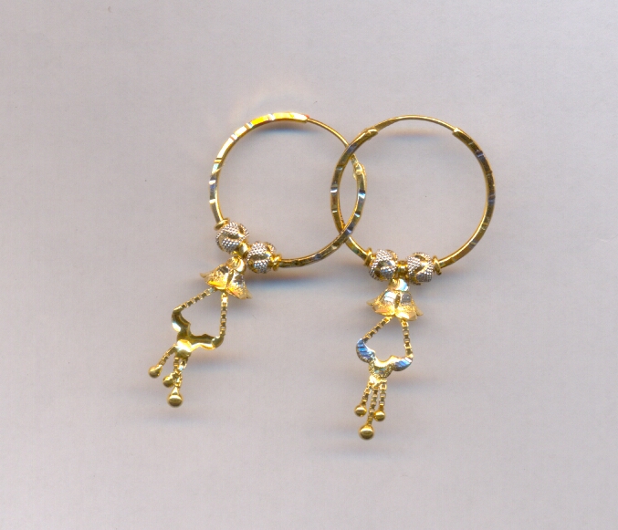 GOLD EARRING PLAIN EXCLUSIVE