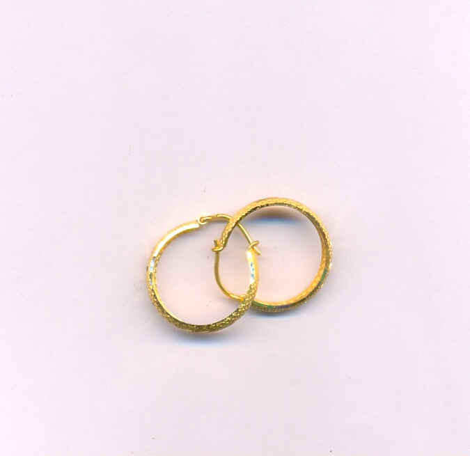 GOLD EARRING PLAIN EXCLUSIVE