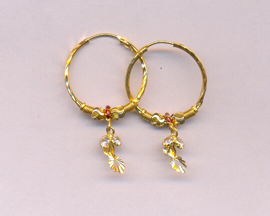 GOLD EARRING PLAIN EXCLUSIVE