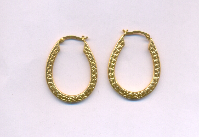 GOLD EARRING PLAIN EXCLUSIVE
