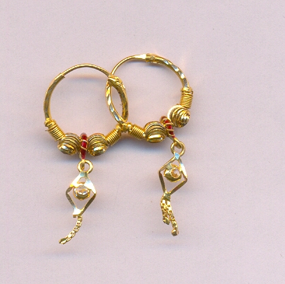GOLD EARRING PLAIN EXCLUSIVE