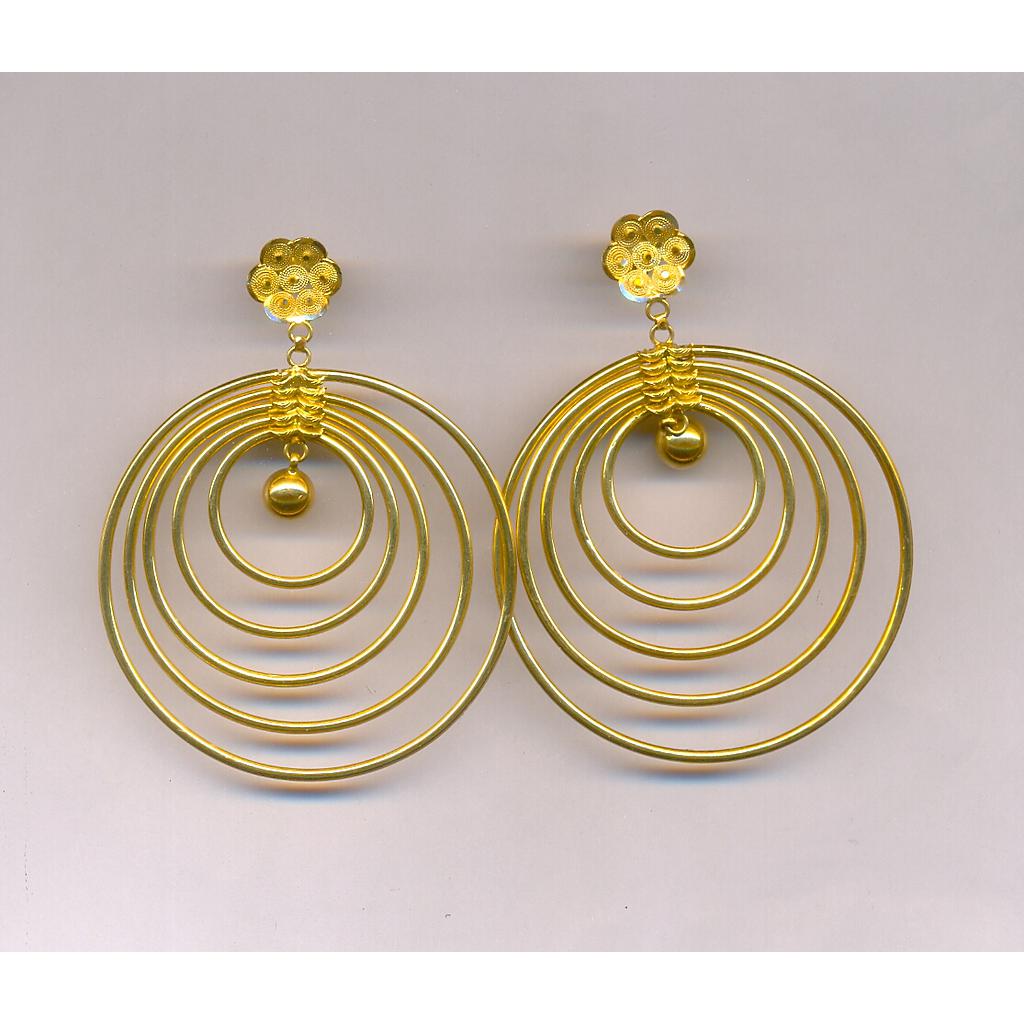GOLD EARRING PLAIN EXCLUSIVE