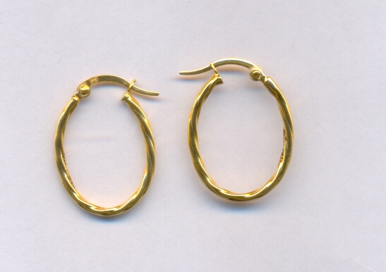 GOLD EARRING PLAIN EXCLUSIVE