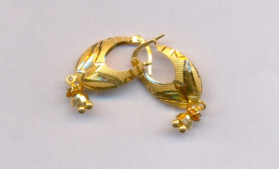 GOLD EARRING PLAIN EXCLUSIVE