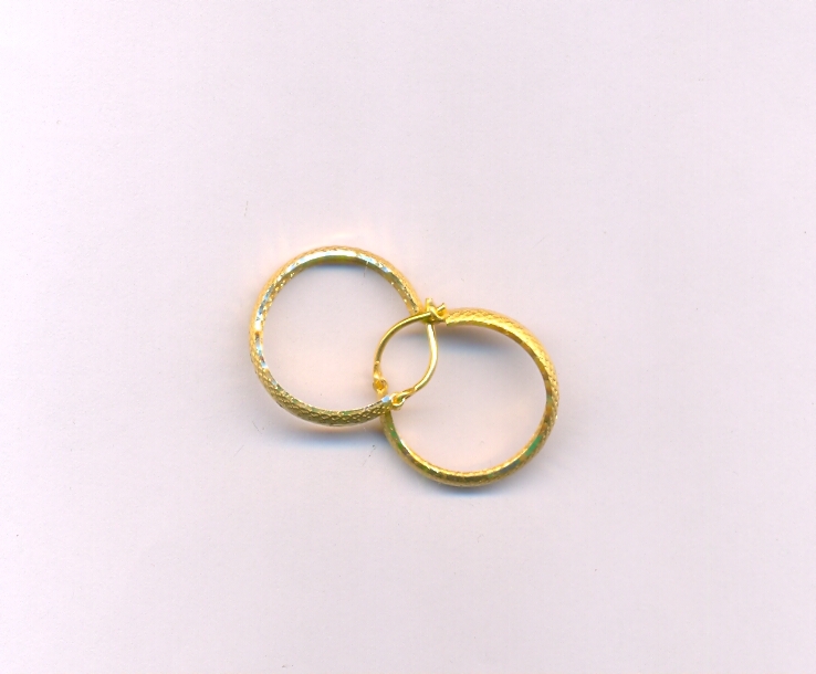 GOLD EARRING PLAIN EXCLUSIVE