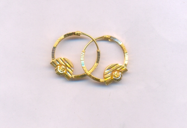GOLD EARRING PLAIN EXCLUSIVE