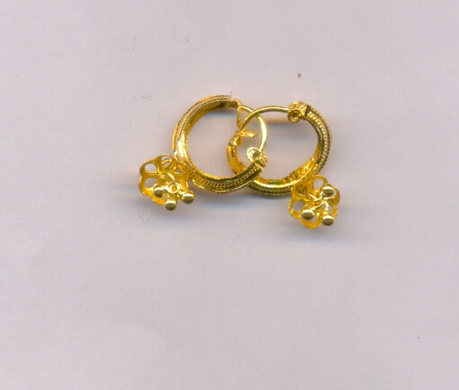 GOLD EARRING PLAIN EXCLUSIVE