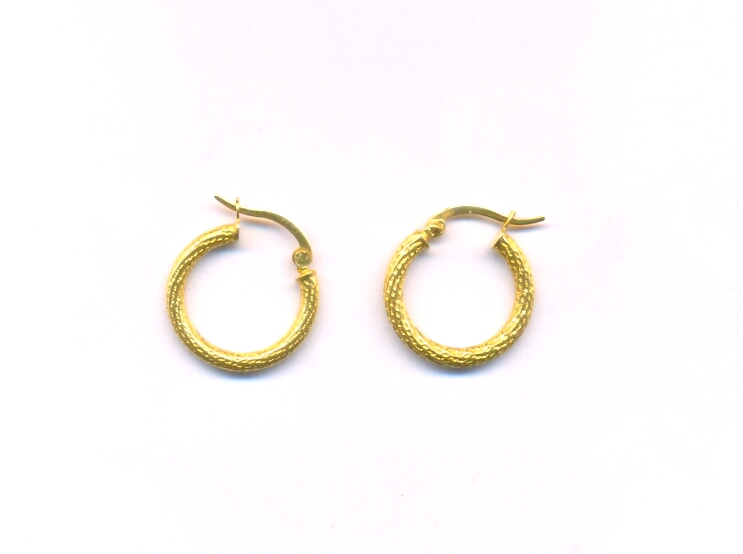 GOLD EARRING PLAIN EXCLUSIVE