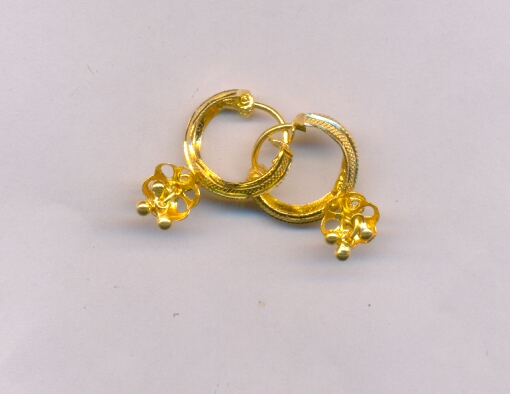 GOLD EARRING PLAIN EXCLUSIVE