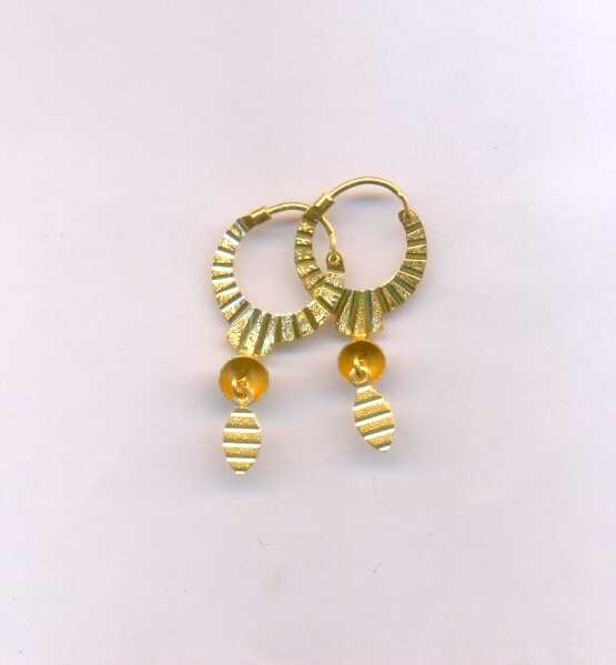 GOLD EARRING PLAIN EXCLUSIVE