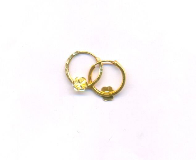 GOLD EARRING PLAIN EXCLUSIVE
