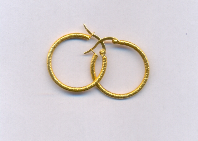 GOLD EARRING PLAIN EXCLUSIVE