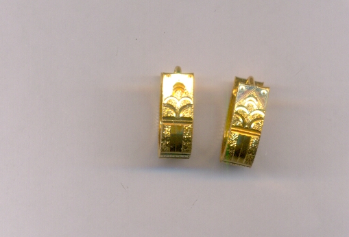 GOLD EARRING PLAIN FANCY